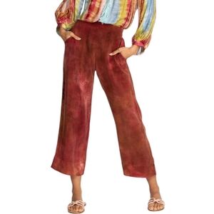 Johonny Was Amanda Bond‎ Gillian Crop Pants Interstellar Cassis Tie Dye XS